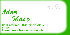 adam ihasz business card